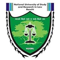 National University of Study & Research in Law, Ranchi Logo