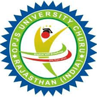OPJS University, Churu Logo