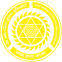 Veer Narmad South Gujarat University, Surat Logo