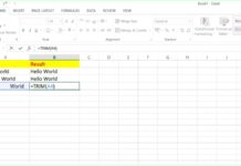 Excel Trim Function Excel Trim Function