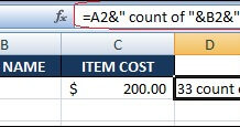 Excel CONCATENATE function Excel Concatenate