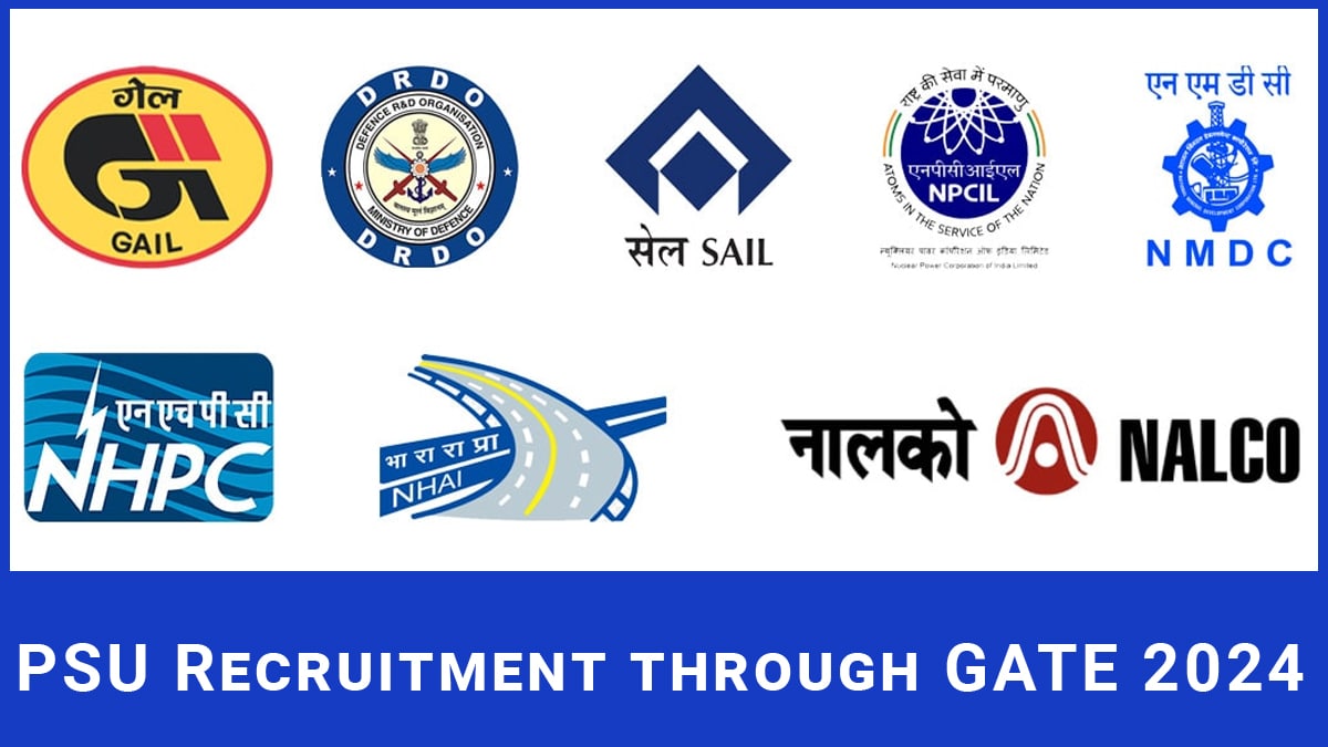 PSU Recruitment through GATE 2024, Govt. Jobs, Eligibility & Dates